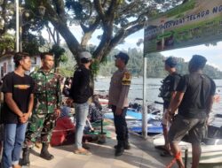 Ramai Saat Libur Lebaran, Sertu Gunaris Beri Jaminan Keamanan di Telaga Ngebel