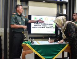 Kodim Ponorogo Gelar Rakor Sergap dan Optimalisasi Pengolahan GKP