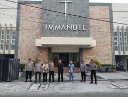 Polres Madiun Kota Jaga Ibadah Kenaikan Isa Almasih di GBT Immanuel, Kapolres : Tugas Kami Menjaga Harmoni Antarumat