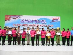 Dukung Generasi Muda Hebat Indonesia Kuat, Polres Madiun Kota Gelar Lomba Yel Yel