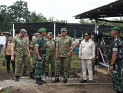 Wapang TNI Jenderal Tandyo Tinjau Markas Yon TP 886/PJ