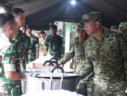 Tinjau Yon TP 933/Macan Wilis, Pangdam Rudy Tegaskan Standar Makanan untuk Kesehatan Prajurit