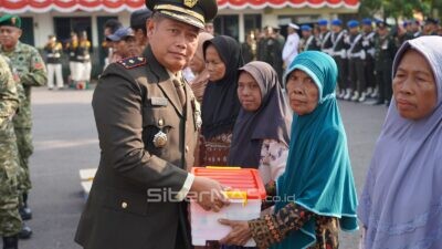 Korem 081/DSJ Sediakan Makan Gratis dan Bagi-Bagi Bansos